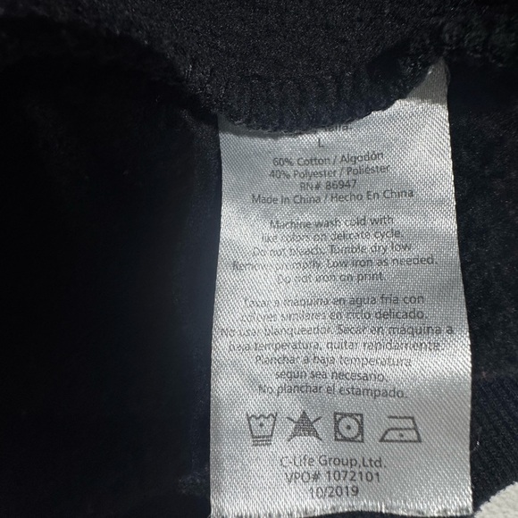 Womens Tupac Shakir Rap pullover hoodie cropped Large - Picture 6 of 6